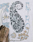 Etro T-Shirt Roma Paisley Print Grey