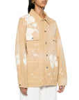 Msgm Shirt Ladies Floral Tye Dye Sand-AL Capone Premium