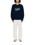 Maison Kitsune Sweater Bold Logo Ink Blue