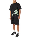 Icecream Jumbo Running Dog T-Shirt Black