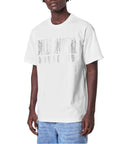 Billionaire Boys Club Rhinestone Straight Logo T-Shirt White