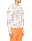 Msgm Sweater Allover Print Logo Lilac-Cream-AL Capone Premium