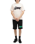 Ice-Cream T-Shirt Running Dog Pink