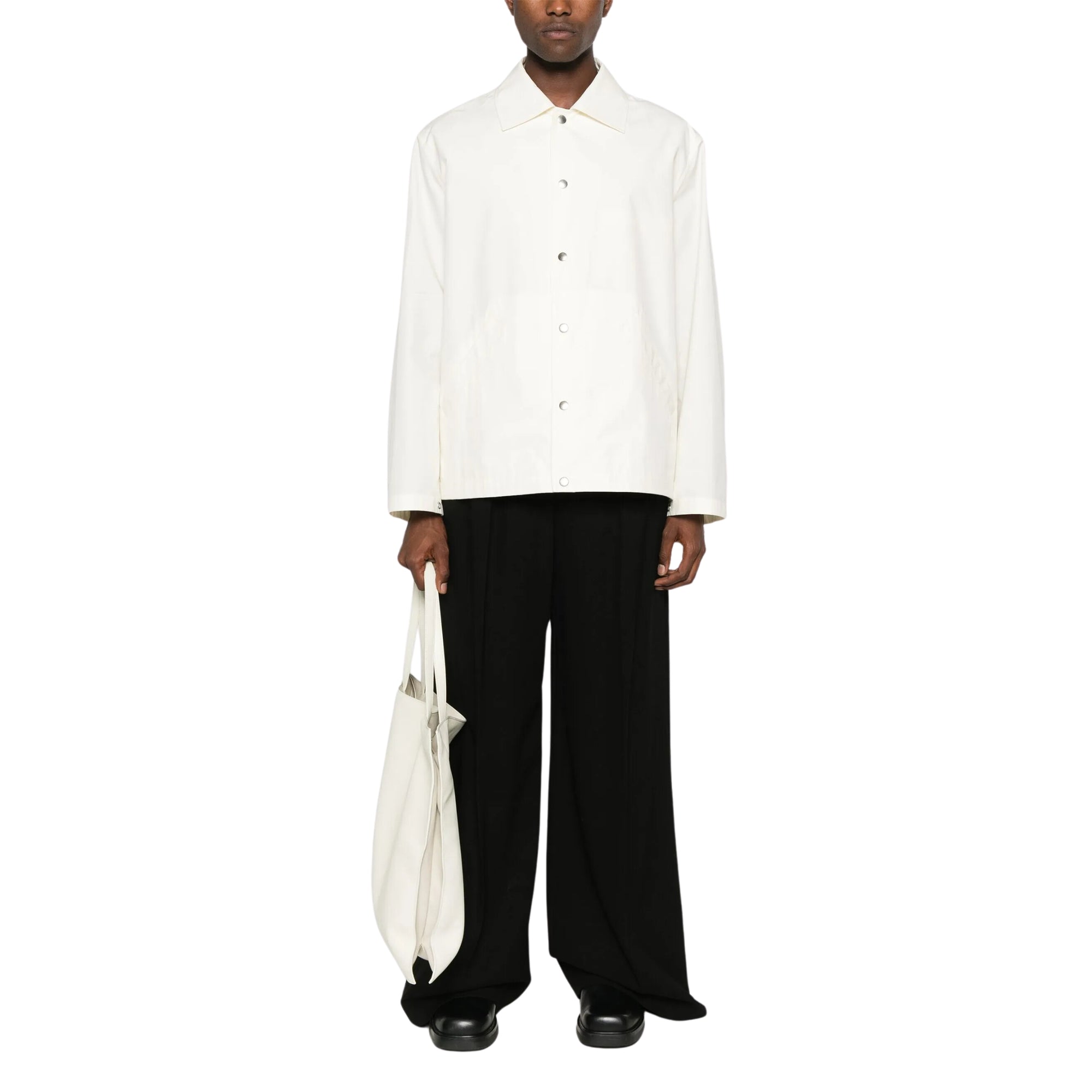 Jil Sander Jacket Button Down White-AL Capone Premium