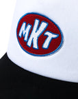Market Cap Trucker Patched Black-White
