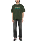 Maison Kitsune T-Shirt Gradient Logo Ranger Green-AL Capone Premium