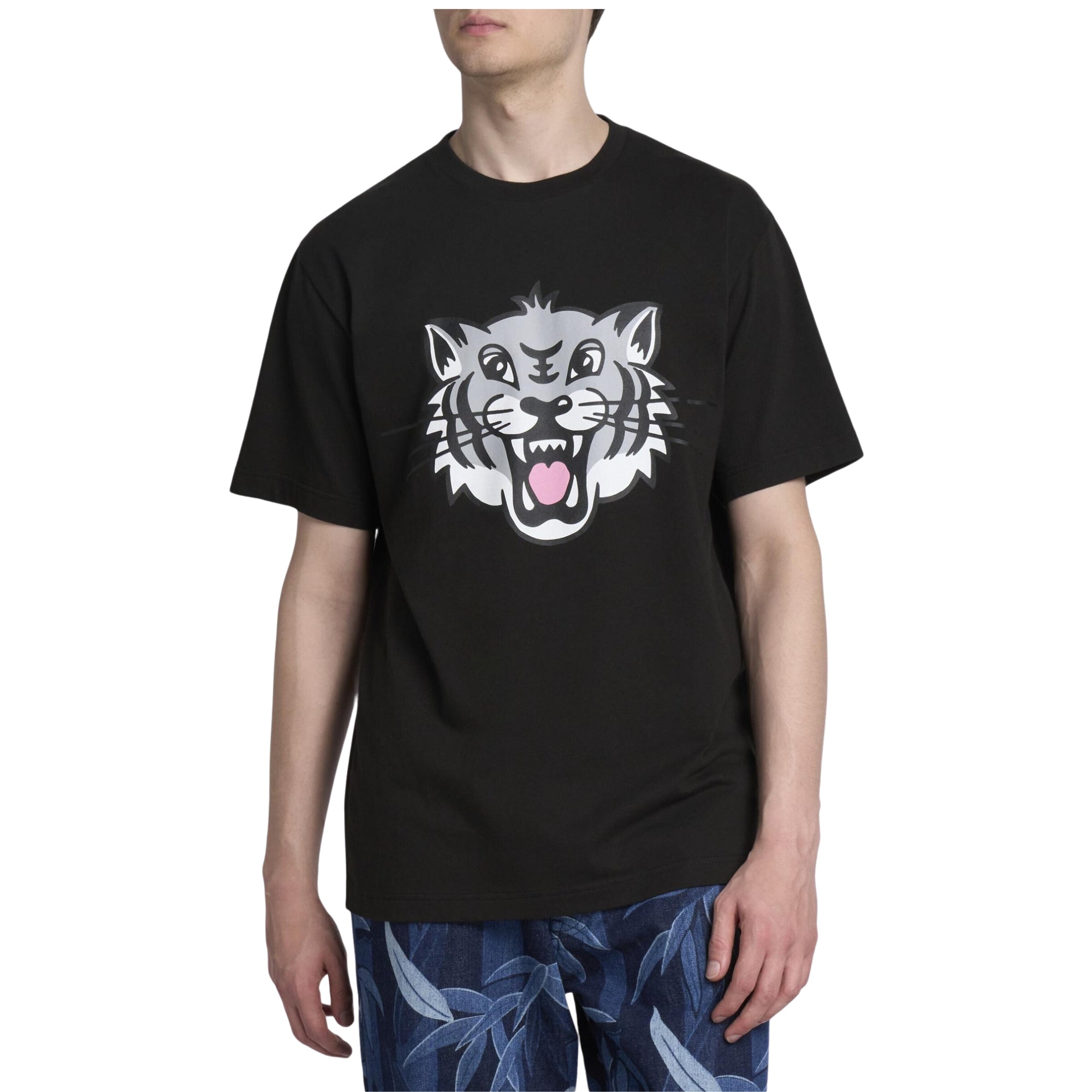 Kenzo T-Shirt Tiger Face Black-AL Capone Premium