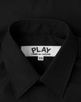 Comme Des Garcons Shirt Heart Black-AL Capone Premium