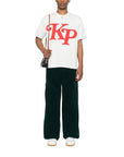Kenzo T-Shirt Bold Initial Logo Red-White