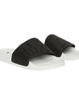 Msgm Slide Embossed Logo Black-White