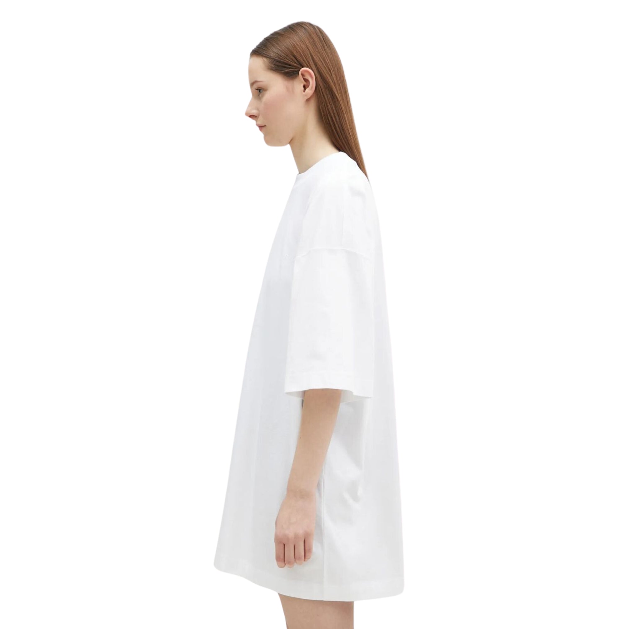 Vetements T-Shirt Embroidered Logo Oversized White-AL Capone Premium