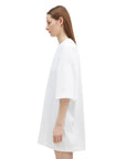 Vetements T-Shirt Embroidered Logo Oversized White-AL Capone Premium