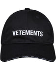 Vetements Cap Logo Black