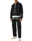 Icecream Running Dog Double Scoop Denim Pants Black