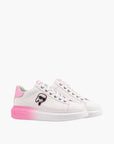 Karl Lagerfeld Sneaker KLL301 Kapri Ombre Nft Lo Lace White Lthr W/Pink
