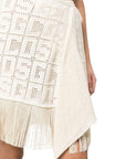 Gcds Skirt Logo White-AL Capone Premium
