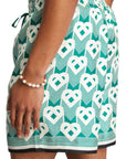 Casablanca Shorts Silk Heart Monogram Green-White-AL Capone Premium