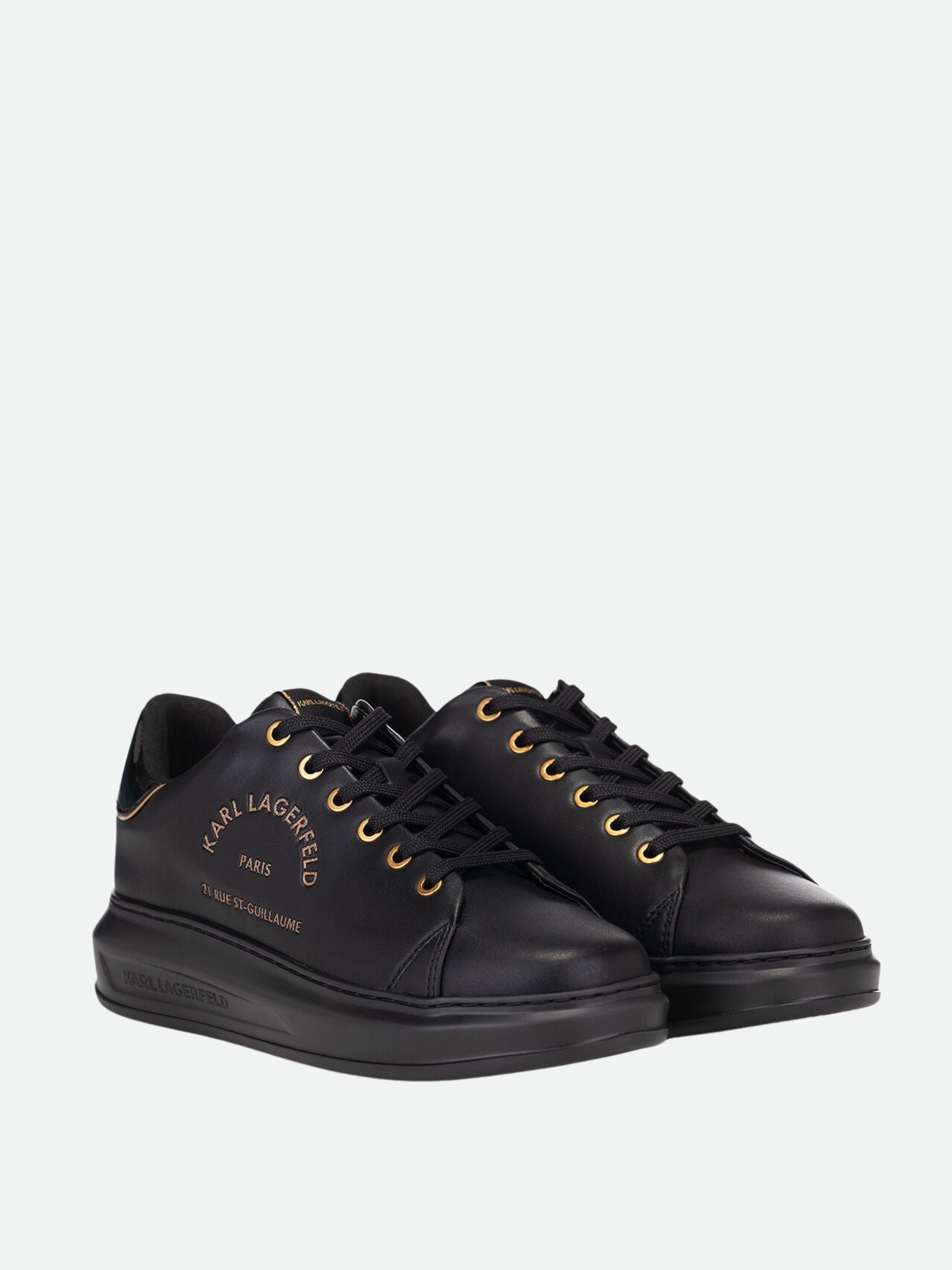 日本未発売　LE FIGARO HOMMAGE: KARL LAGERFELD Karl Lagerfeld Sneaker Kll285 Kapri Lug Maieon Karl Lace Black
