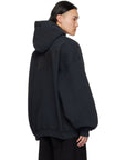 Vetements Hoodie Drip Metal Oversized Black