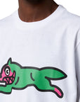 Ice-Cream T-Shirt Running Dog White