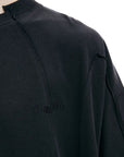 Vetements T-Shirt Merged Double Oversized Black