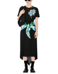 Kenzo Dress Flowers Black-AL Capone Premium