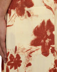 Jil Sander Shorts Floral Rust-Cream