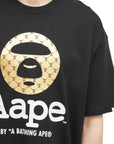 Aape T-Shirt Union Moonface Logo Black-AL Capone Premium