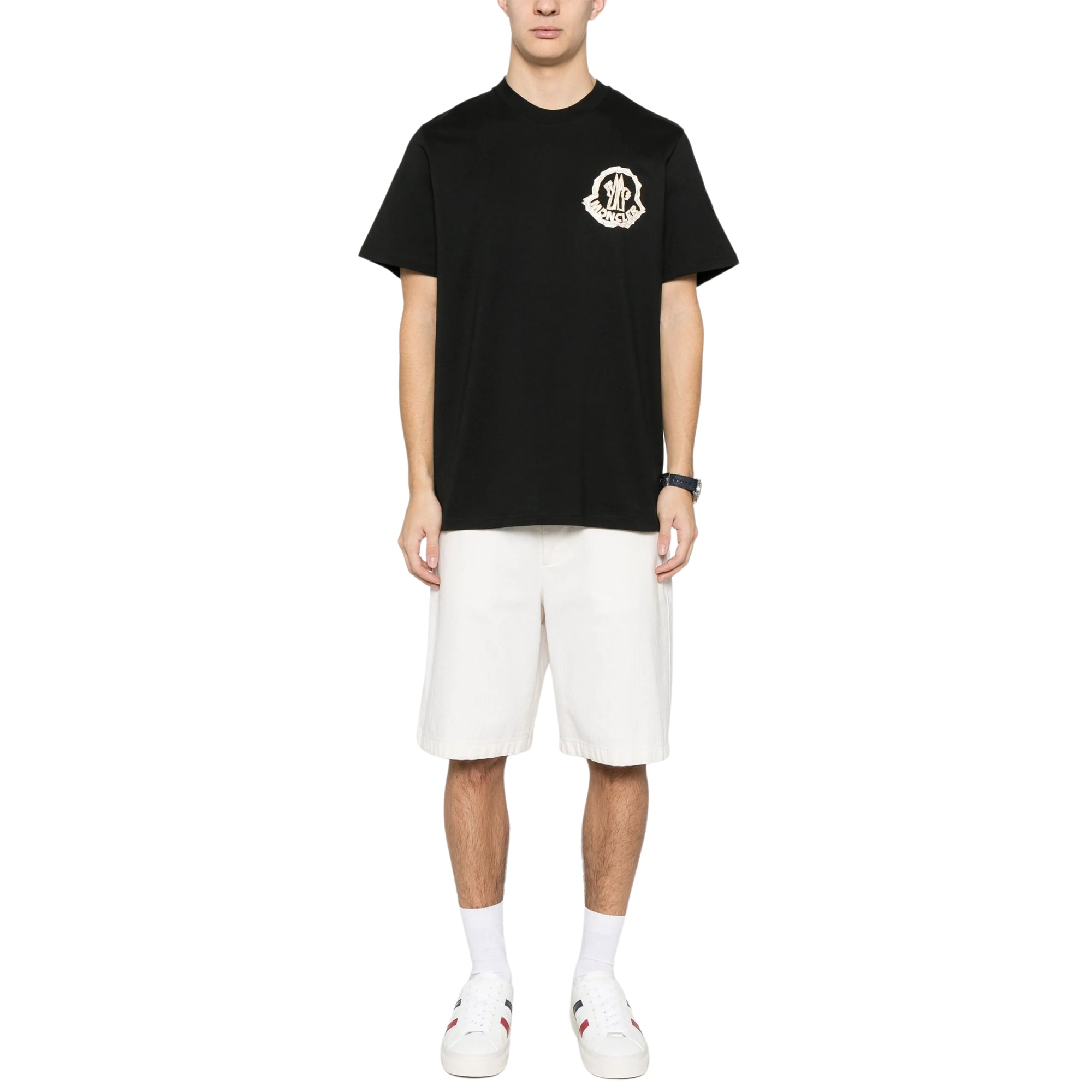 Moncler T-Shirt Logo Black-AL Capone Premium