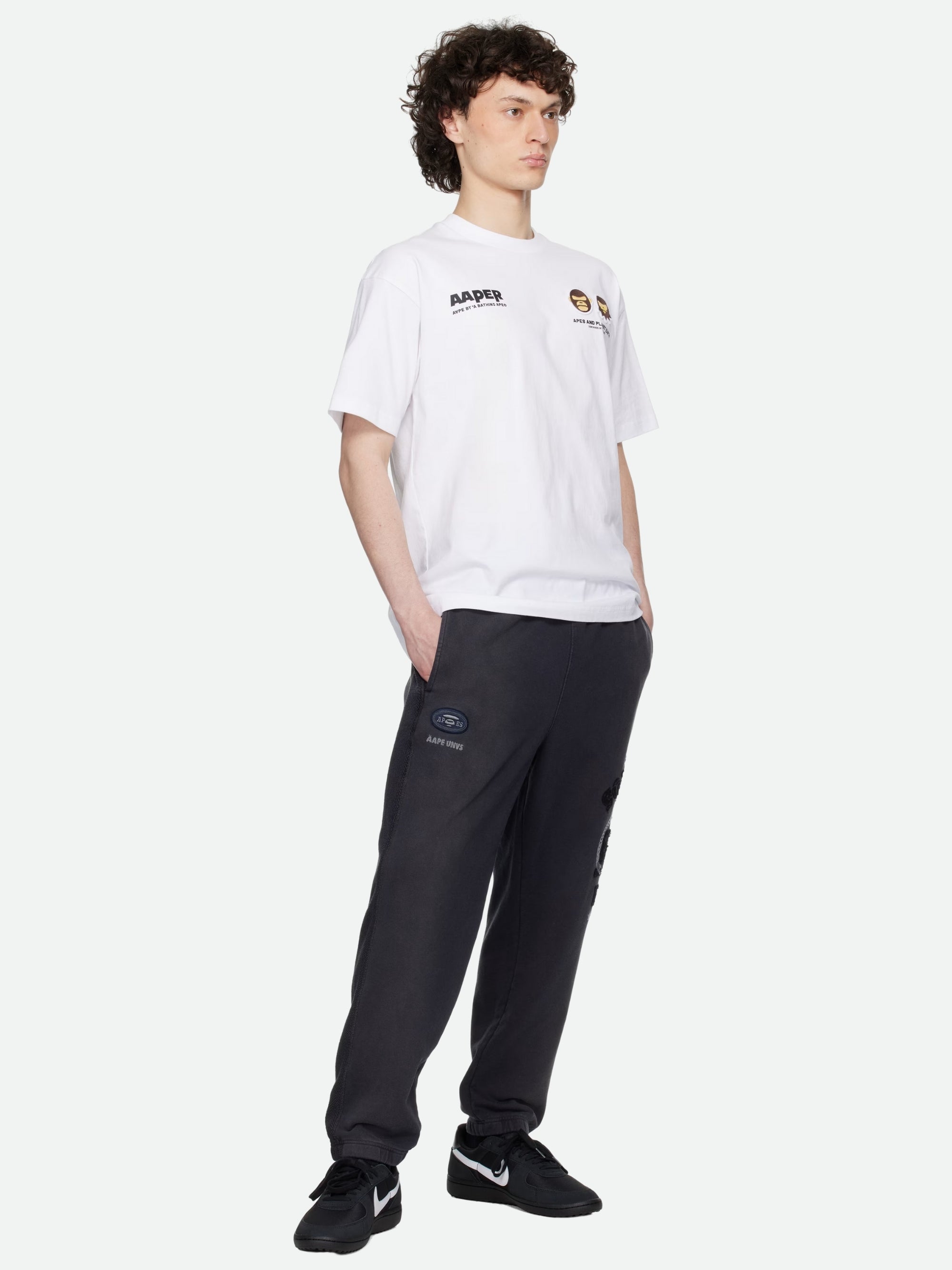 Aape T-Shirt Aaper Logo White-AL Capone Premium