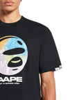 Aape T-Shirt Camo Moonface Black-AL Capone Premium