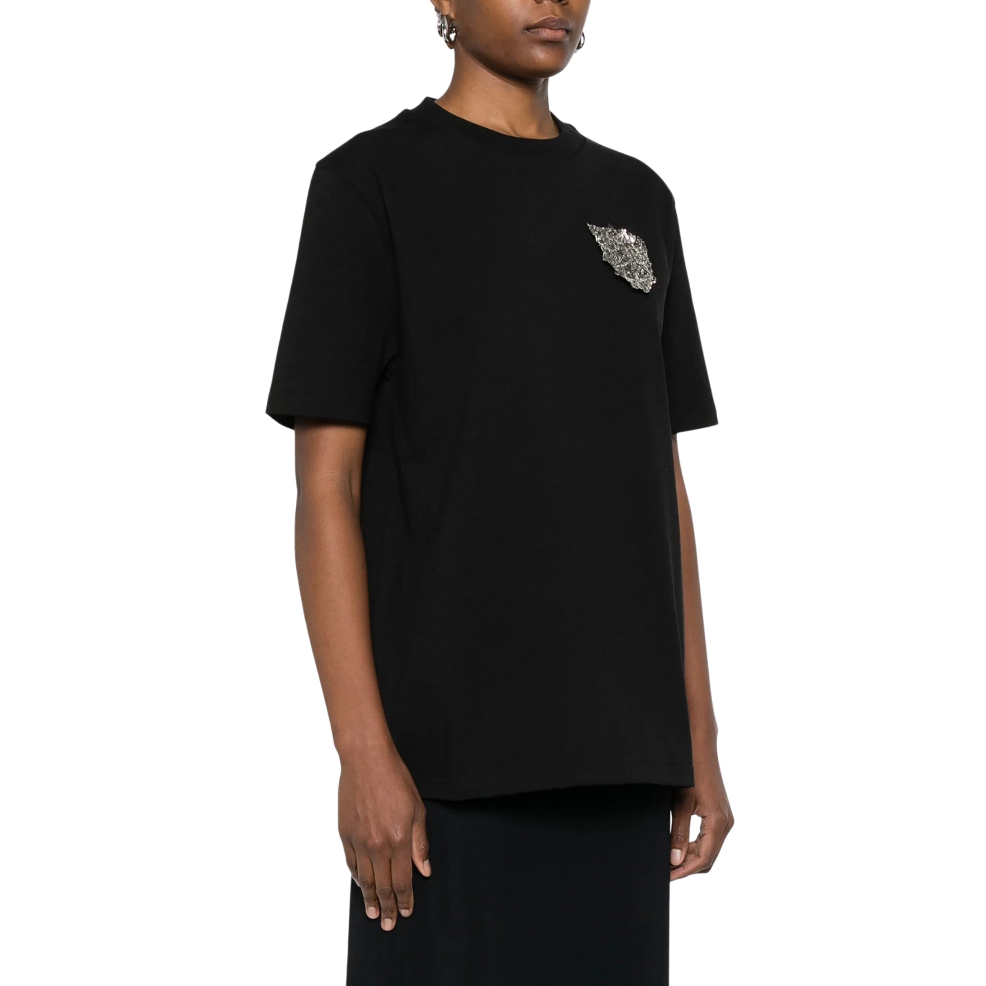 Jil Sander T-Shirt Patch Black-AL Capone Premium