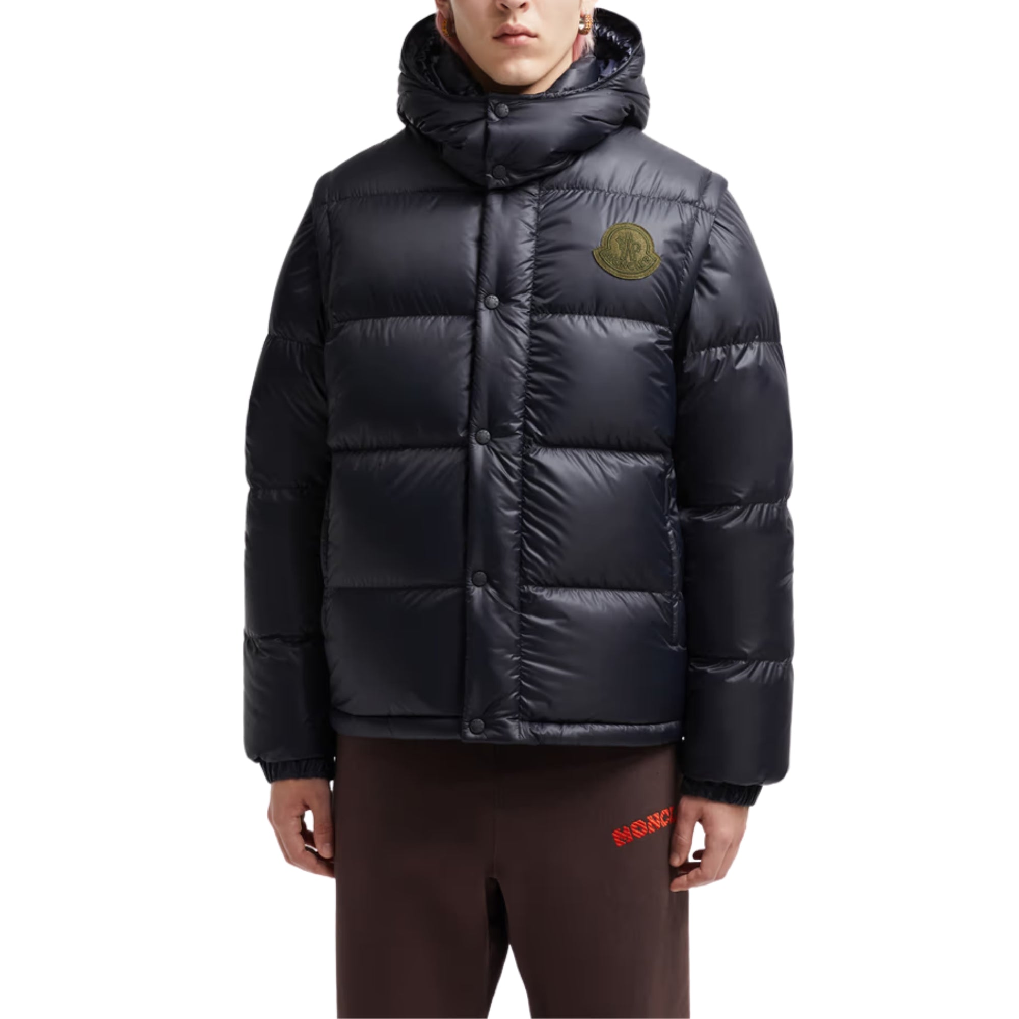 Moncler Jacket Cyclone Puffer Logo Black-AL Capone Premium
