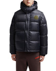 Moncler Jacket Cyclone Puffer Logo Black