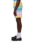 Casablanca Shorts Gradient Wave Multi Colour-AL Capone Premium