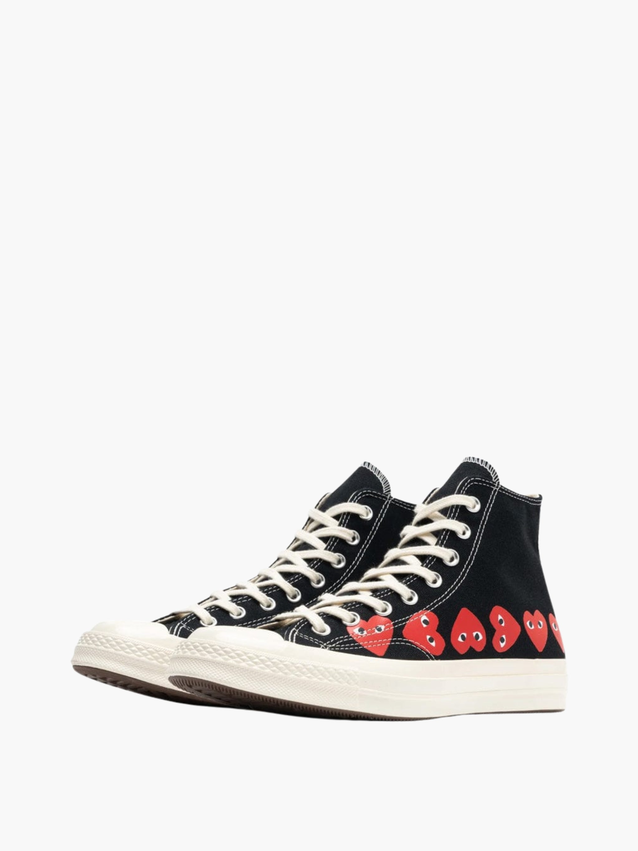 Comme Des Garcons Sneaker Hi Allover Hearts Black – AL Capone Premium