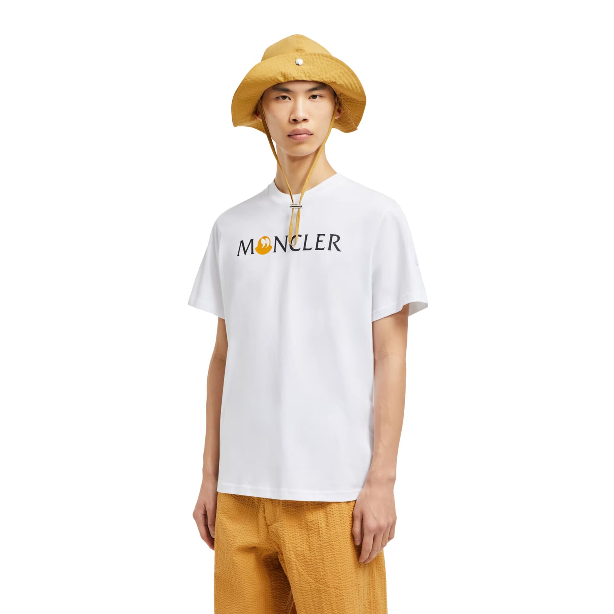 Moncler T-Shirt Logo White-AL Capone Premium