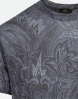 Etro Crew Roma Allover Print Grey