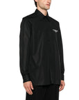 Givenchy Shirt Long Sleeve Logo Black