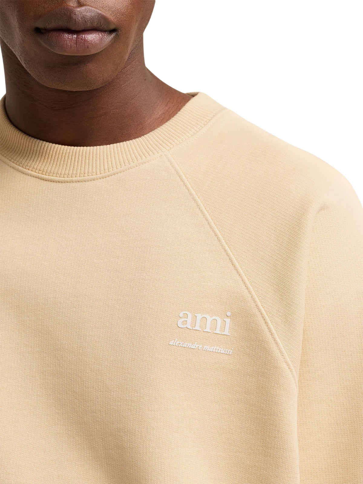 Ami Sweater Alexandre Mattiussi Cream-AL Capone Premium