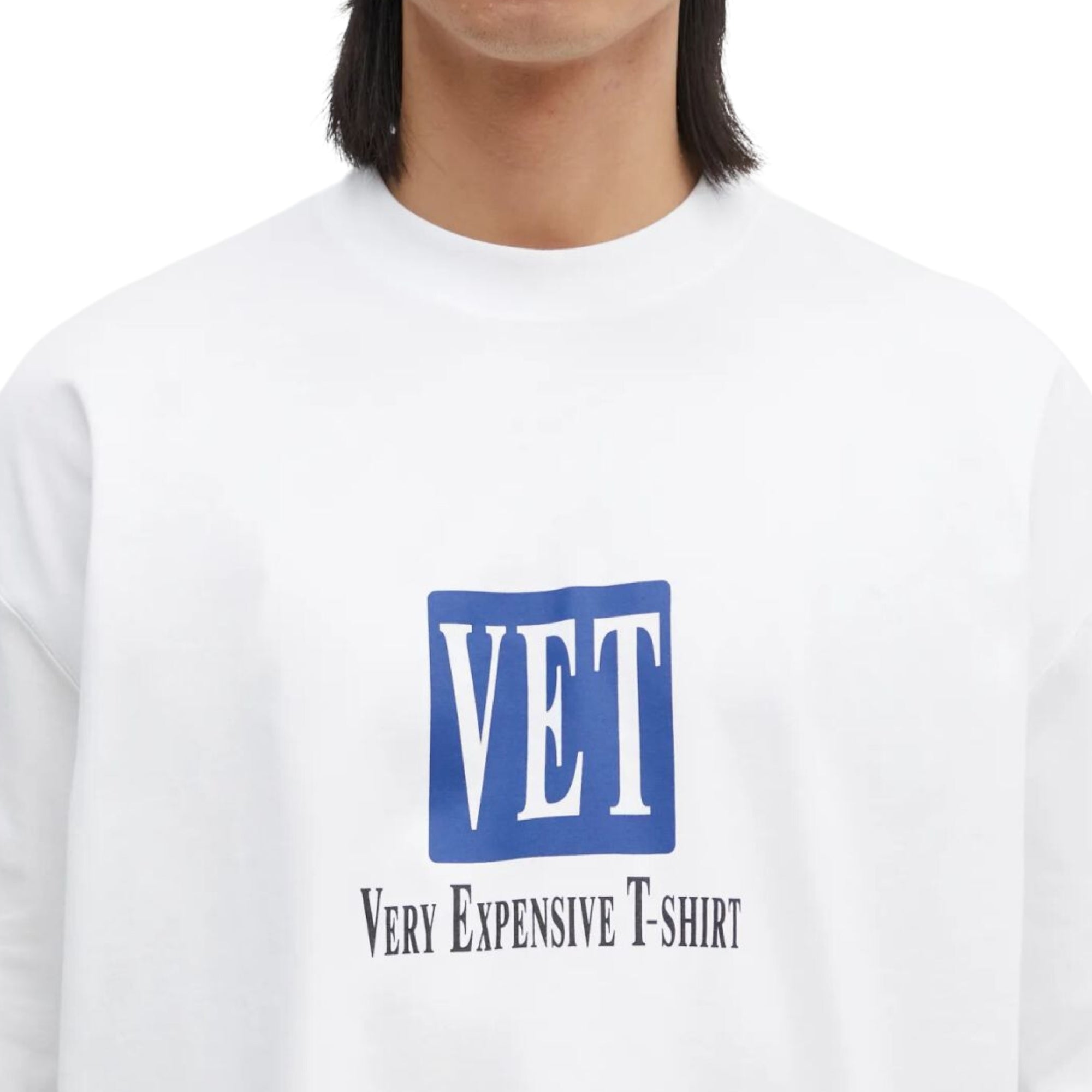 Vetements T-Shirt Vet Cropped Boxy White-AL Capone Premium