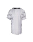 Karl Kani T-Shirt Pinstripe Baseball White-Black-Purple-AL Capone Premium