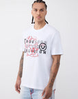 True Religion T-Shirt Buddha Letters White