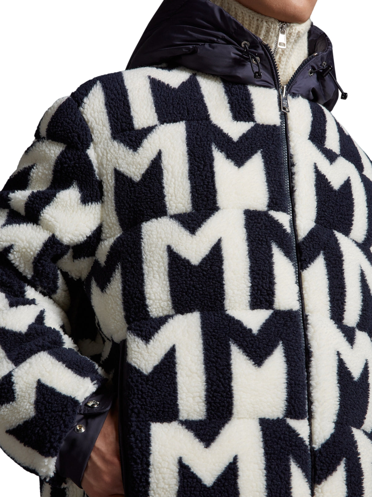 Moncler Jacket Mondego Monogram Black-White AL Capone Premium