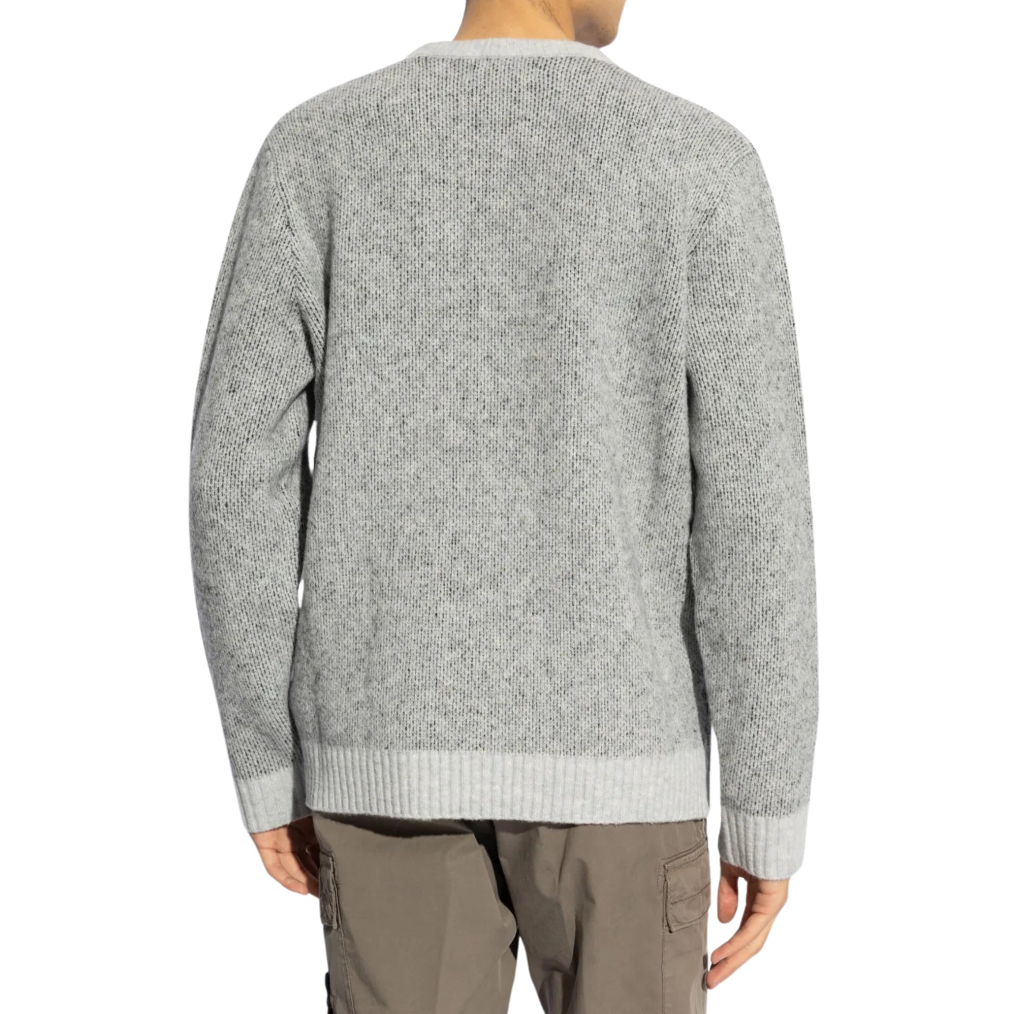 Stone Island Sweater Logo Grey-AL Capone Premium