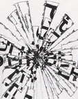 Purple T-Shirt Shattered Logo White