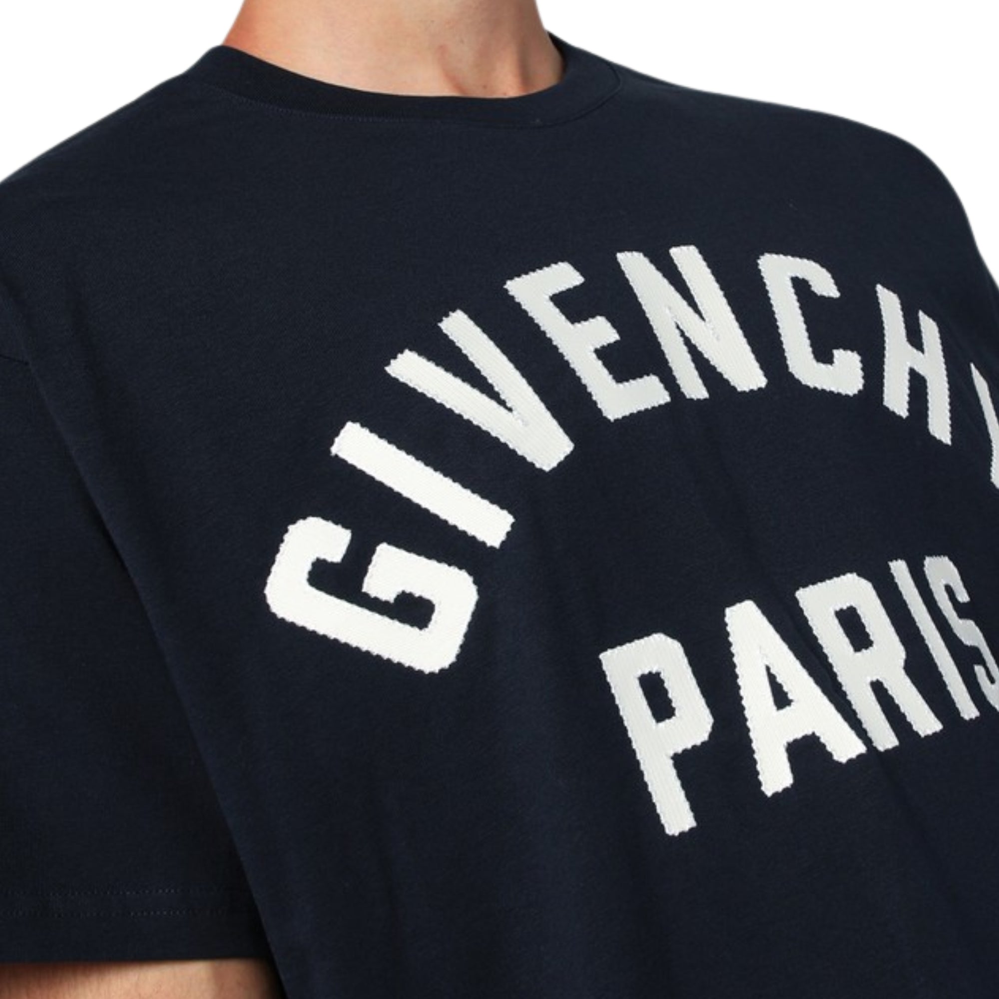 Givenchy T-Shirt Logo Navy-White-AL Capone Premium