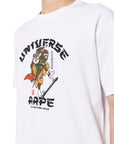 Aape T-Shirt Graphic Print Universe Logo White-AL Capone Premium