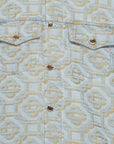 Casablanca Jacket Monogram Jacquard Denim