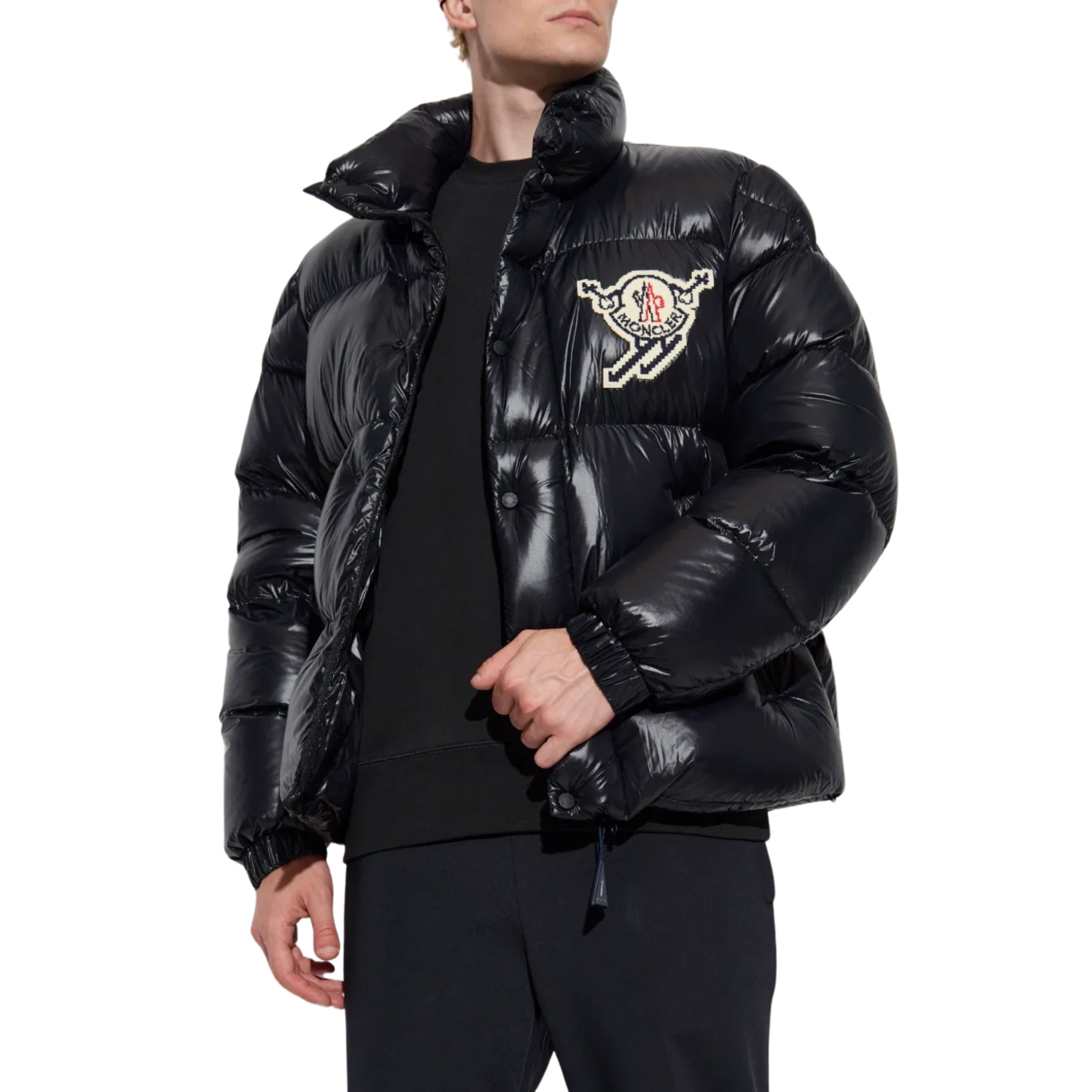 Moncler Jacket Leste Puffer Logo Black – AL Capone Premium